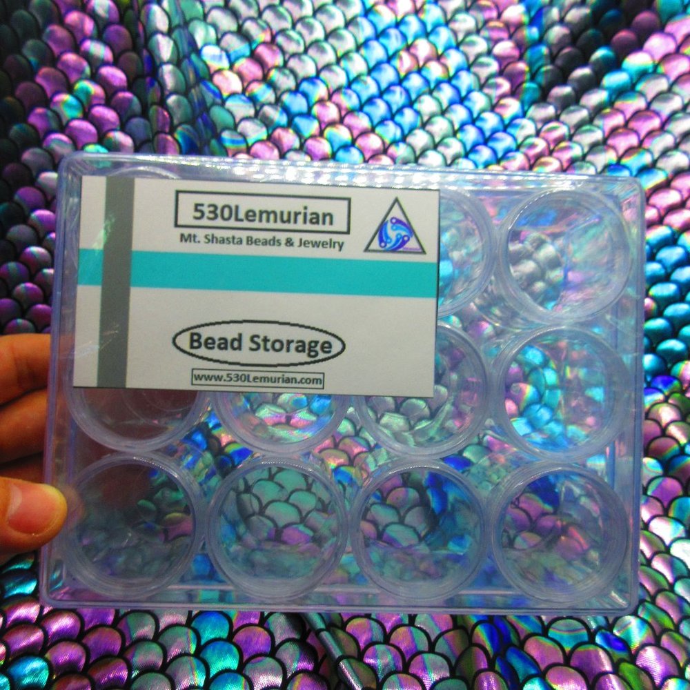 12 Compartments Bead Clear Storage Case